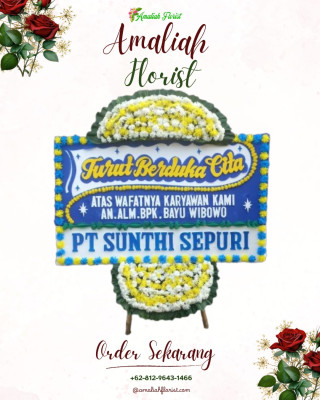 Papan Bunga Duka di Pasar Gunungsitoli